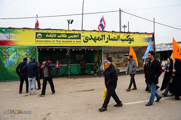 Photos: Mawkibs serve pilgrims in walking route toward Jamkaran Mosque on Mid-Shaban