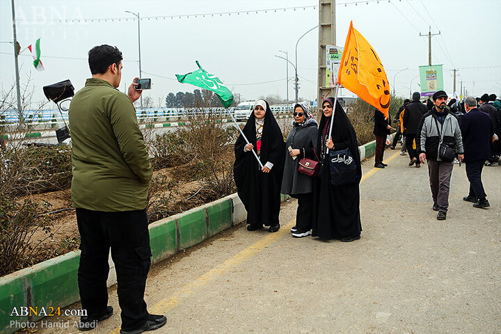 Photos: Mawkibs serve pilgrims in walking route toward Jamkaran Mosque on Mid-Shaban