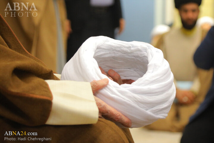 Photos: Turban wearing ceremony held by Grand Ayatollahs on Mid-Sha'ban