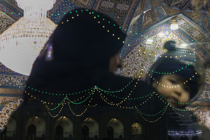 Photos: Imam Reza Shrine on night of Mid-Shaban