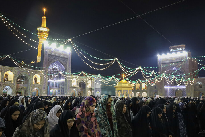 Photos: Imam Reza Shrine on night of Mid-Shaban