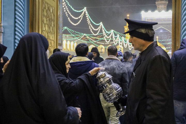 Photos: Imam Reza Shrine on night of Mid-Shaban