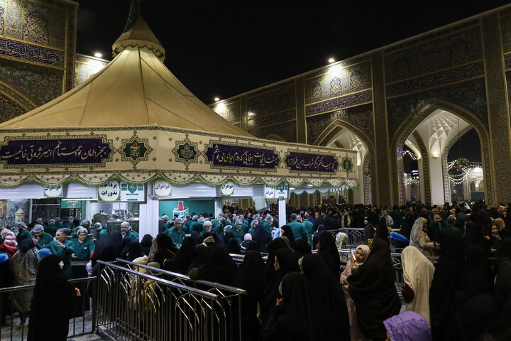 Photos: Imam Reza Shrine on night of Mid-Shaban