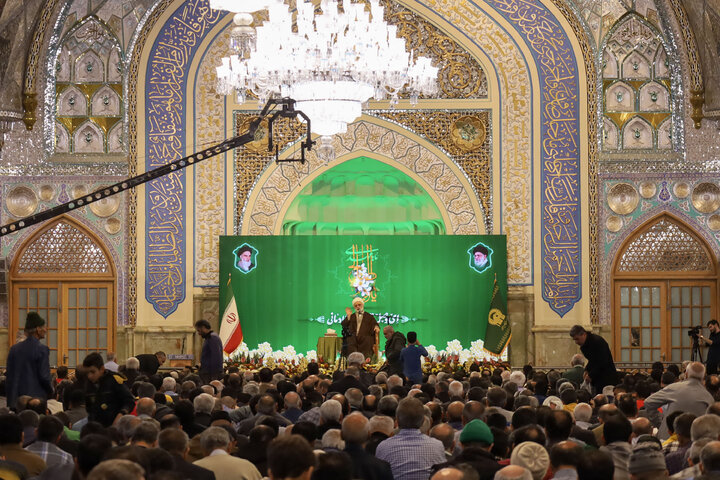 Photos: Imam Reza Shrine on night of Mid-Shaban