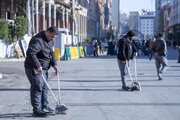 Service Affairs Department of Al-Abbas shrine starts a cleaning campaign after end of mid Sha'ban celebrations