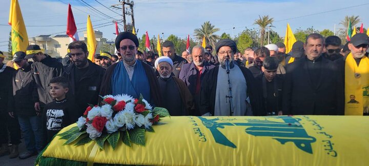 حزب الله وجماهير المقاومة يشيّعون الشّهيد علي صفي الدين في بدياس جنوب لبنان