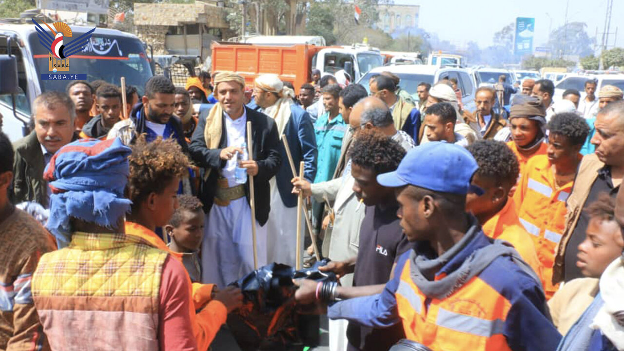 انطلاق حملة نظافة شاملة في محافظة تعز استعدادًا لشهر رمضان الكريم