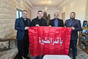 Al-Abbas holy shrine delegation visits martyrs of Lebanese families (+Photos)