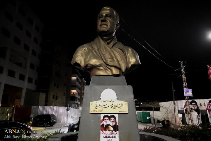 Photos (1): ABNA's images from streets of Beirut, night before magnificent funeral of Sayyed Nasrallah