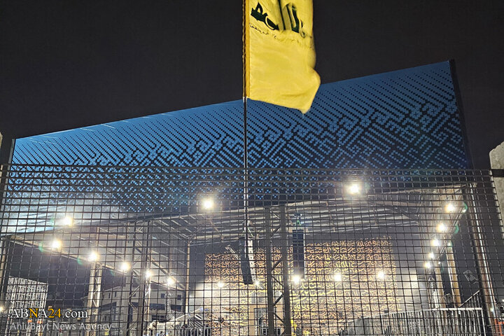 Photos (1): ABNA's images from streets of Beirut, night before magnificent funeral of Sayyed Nasrallah