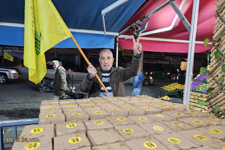 Photos (2): ABNA's images from streets of Beirut, night before magnificent funeral of Sayyed Nasrallah