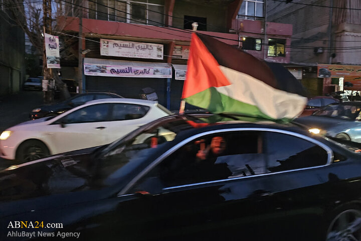 Photos (2): ABNA's images from streets of Beirut, night before magnificent funeral of Sayyed Nasrallah