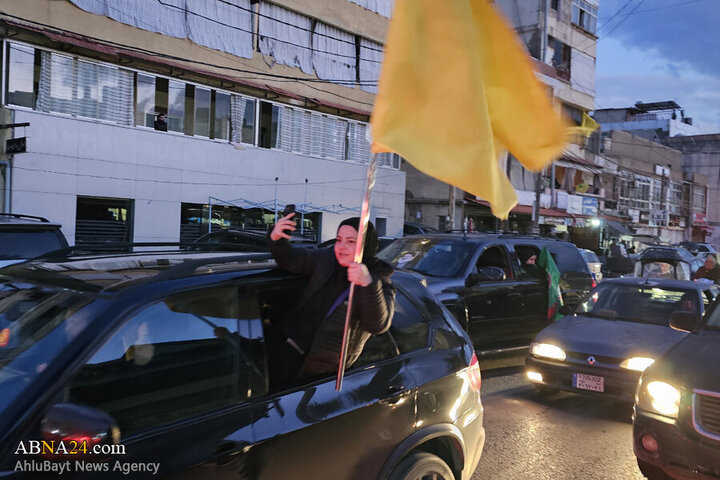 Photos (2): ABNA's images from streets of Beirut, night before magnificent funeral of Sayyed Nasrallah