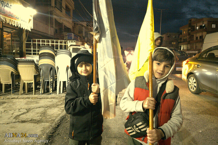 Photos (2): ABNA's images from streets of Beirut, night before magnificent funeral of Sayyed Nasrallah