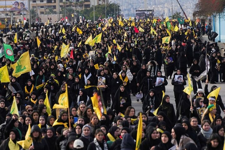 Photos: Images of enthusiastic presence of Lebanese people at funeral ceremony of Sayyed Nasrallah