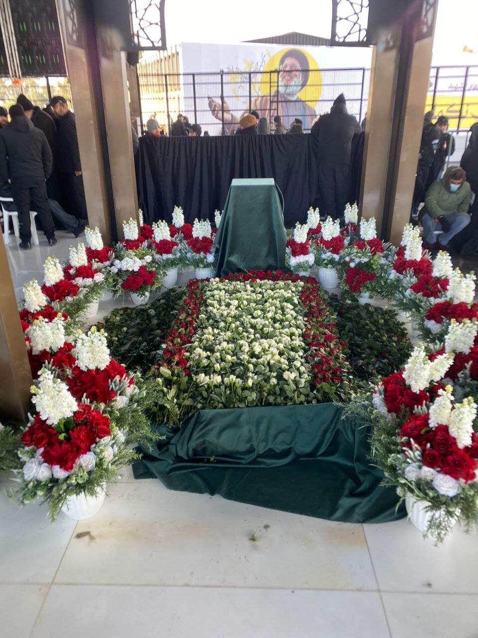 Photo: New image of Martyr Nasrallah's burial site in Beirut