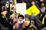 Photos: Memorial ceremony for martyrs Hassan Nasrallah and Hashem Safiuddin held in Qom, Iran