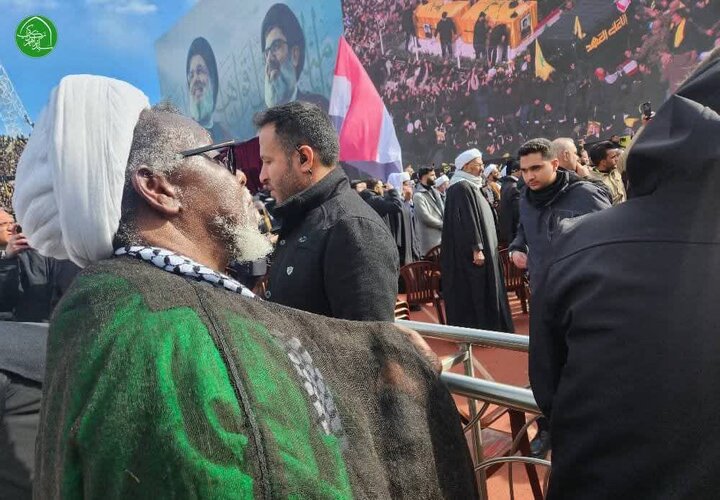 Sheikh Zakzaki at the funeral