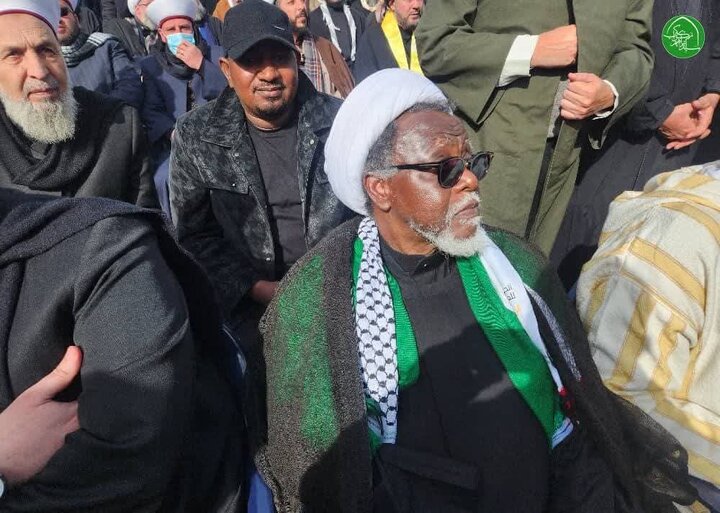 Sheikh Zakzaki at the funeral