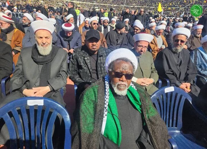 Sheikh Zakzaki at the funeral