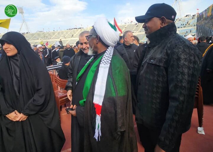 Sheikh Zakzaki at the funeral