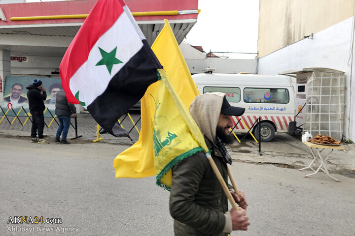 Deir Qanoun before the funeral ceremony of martyr Safieddine