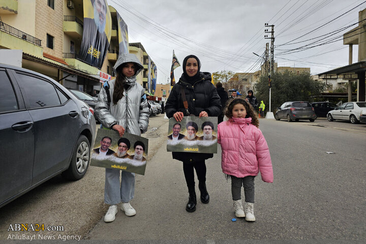 Deir Qanoun before the funeral ceremony of martyr Safieddine