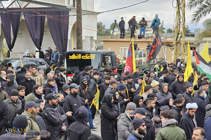 Deir Qanoun before the funeral ceremony of martyr Safieddine