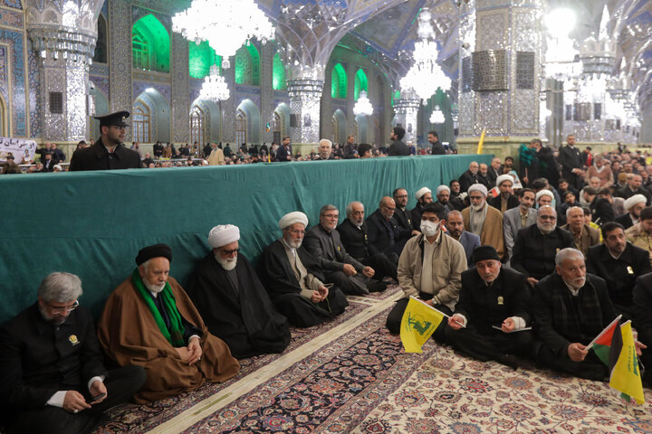 Photos: Memorial ceremony for resistance martyrs held in Imam Reza holy shrine