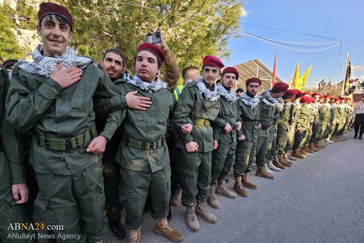 Photos (1): Funeral ceremony of martyr Safieddine held in Deir Qanoun