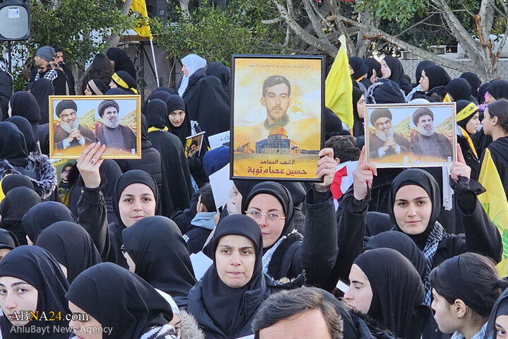 Photos (1): Funeral ceremony of martyr Safieddine held in Deir Qanoun