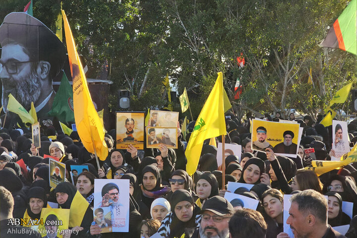 Photos (1): Funeral ceremony of martyr Safieddine held in Deir Qanoun