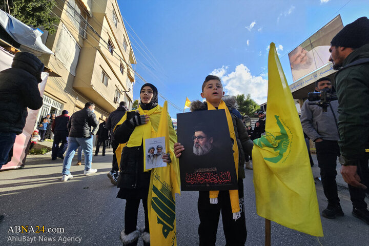 Photos (2): Funeral ceremony of martyr Safieddine held in Deir Qanoun