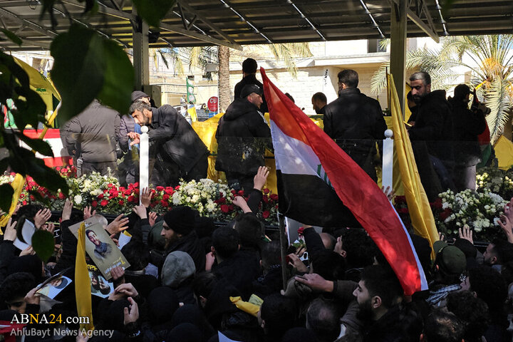 Photos (2): Funeral ceremony of martyr Safieddine held in Deir Qanoun