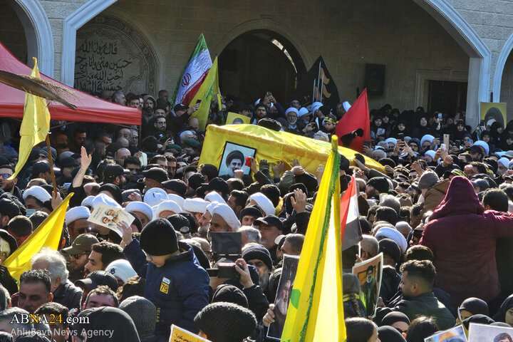 Photos (2): Funeral ceremony of martyr Safieddine held in Deir Qanoun