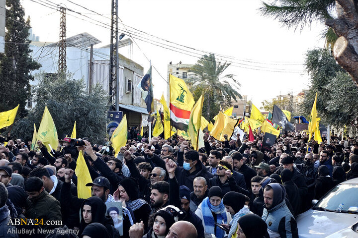 Photos (2): Funeral ceremony of martyr Safieddine held in Deir Qanoun