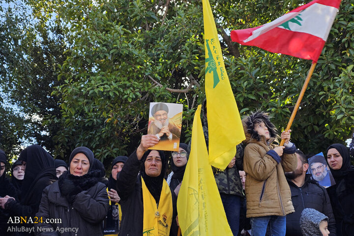 Photos (2): Funeral ceremony of martyr Safieddine held in Deir Qanoun