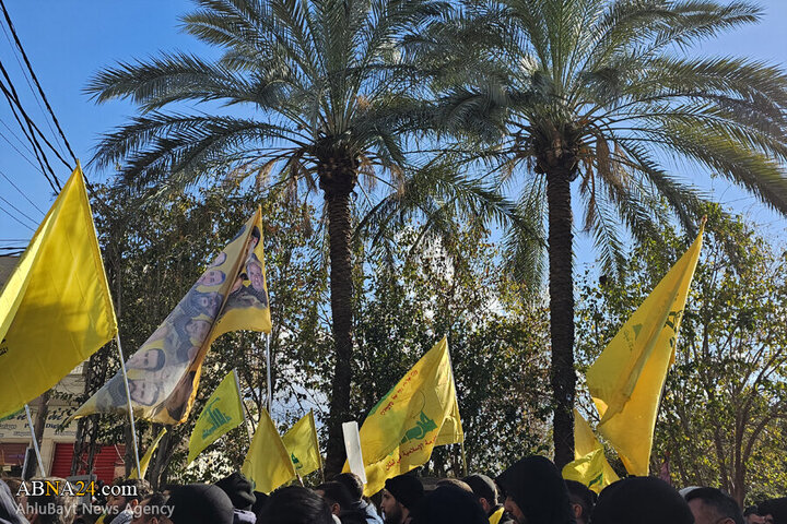 Photos (2): Funeral ceremony of martyr Safieddine held in Deir Qanoun