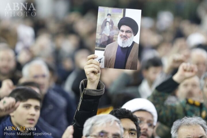 Photos: Commemoration ceremony for martyrs Sayyed Hassan Nasrallah, Sayyed Hashem Safieddine in Tabriz