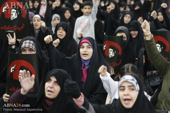 Photos: Commemoration ceremony for martyrs Sayyed Hassan Nasrallah, Sayyed Hashem Safieddine in Tabriz