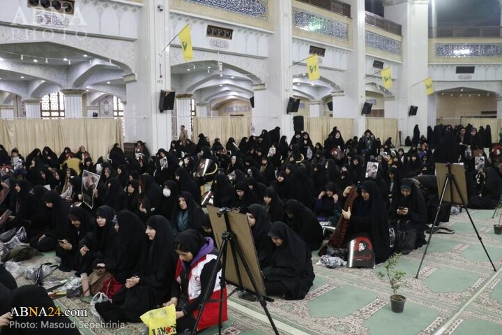 Photos: Commemoration ceremony for martyrs Sayyed Hassan Nasrallah, Sayyed Hashem Safieddine in Tabriz