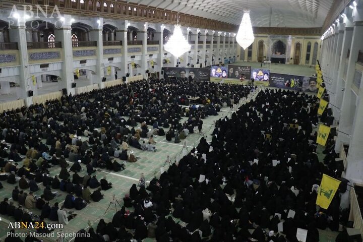 Photos: Commemoration ceremony for martyrs Sayyed Hassan Nasrallah, Sayyed Hashem Safieddine in Tabriz