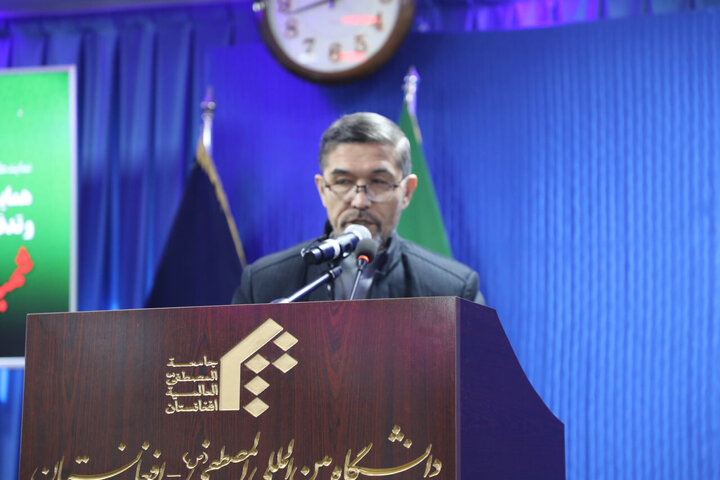 Photos: Conference to commemorate funeral of martyred resistance leaders at Al-Mustafa University in Kabul