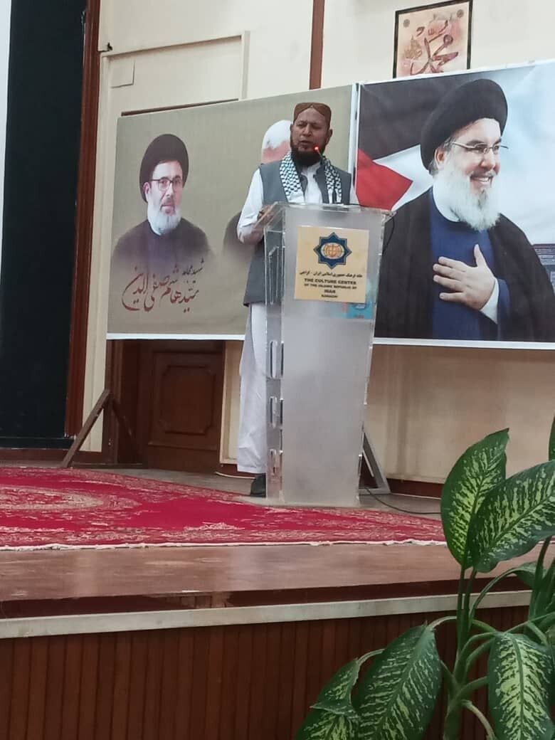 Commemorating ceremony for martyrs Nasrallah, Safieddine held in Karachi/ Ayatollah Dorri Najafabadi: Zealots around world followed funeral of resista