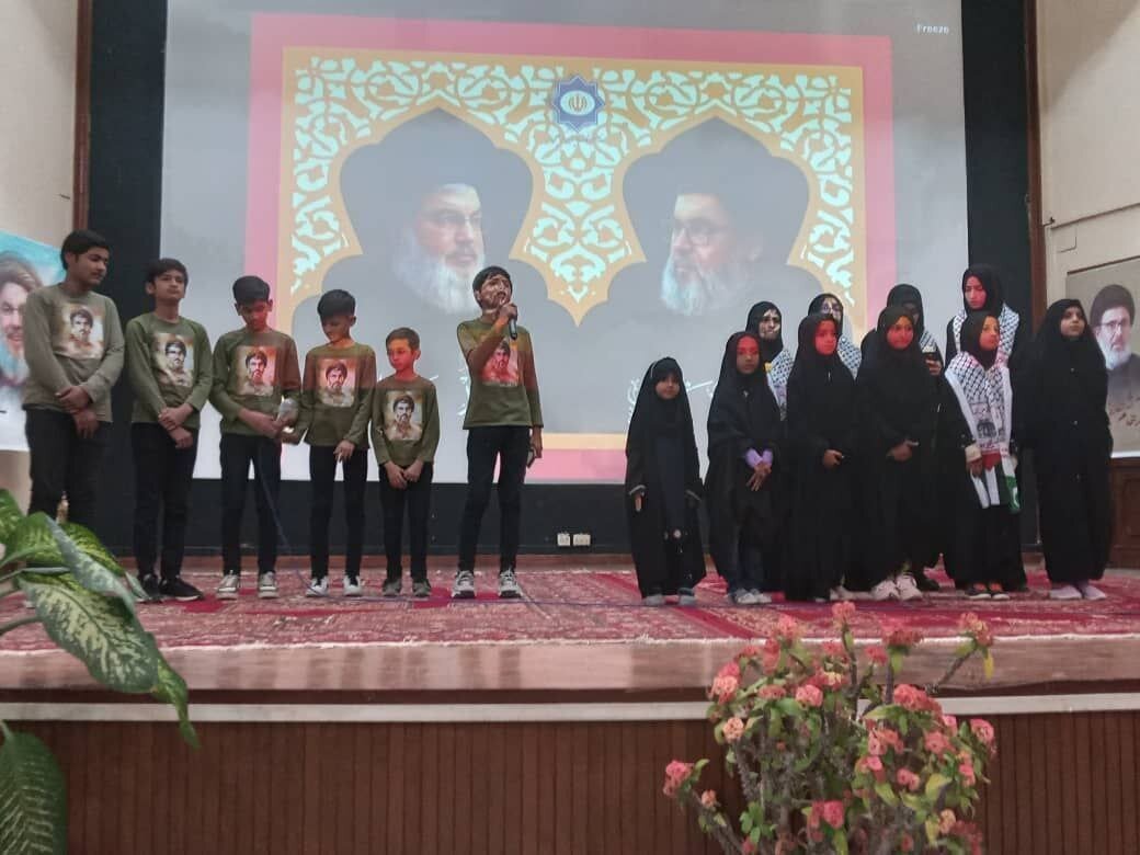 Commemorating ceremony for martyrs Nasrallah, Safieddine held in Karachi/ Ayatollah Dorri Najafabadi: Zealots around world followed funeral of resista