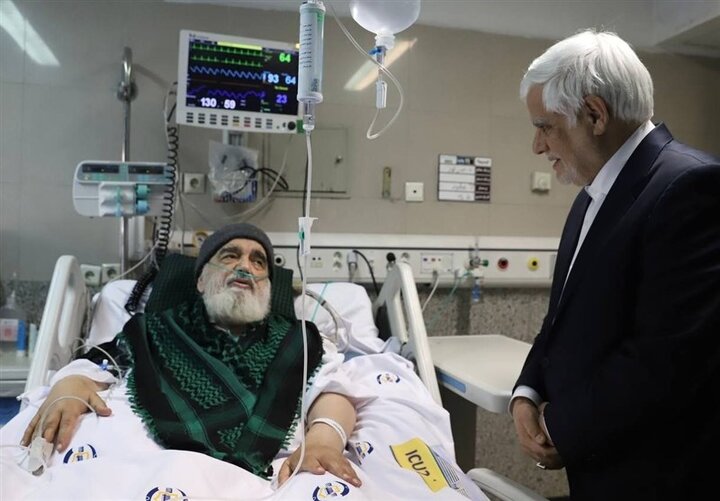  عیادت معاون اول رئیس‌جمهور از آیت الله جاودان