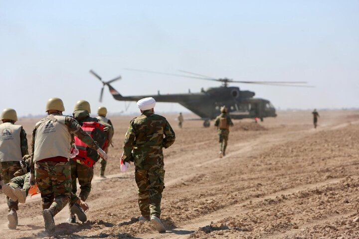 تقرير مصور/ الحشد الشعبي يجري مناورة عسكرية في البصرة