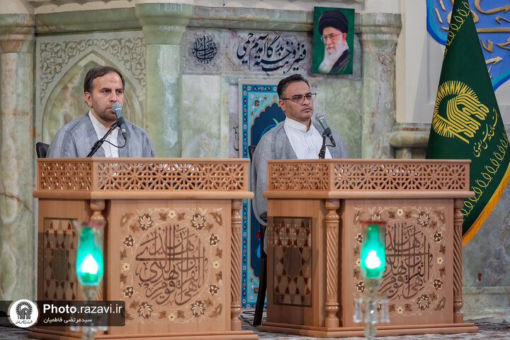تقرير مصور/ العتبة الرضوية المقدسة تقيم يوميا ختمة قرآنية في الحرم الرضوي الشريف