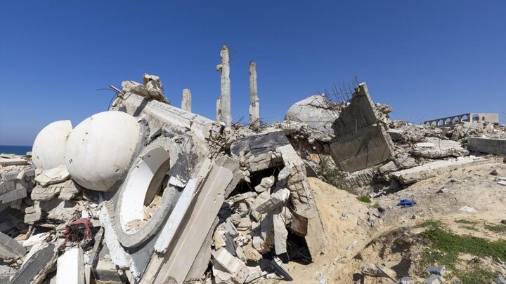 گزارش تصویری | رژیم صهیونیستی ۱۱۰۹ مسجد را در نوار غزه ویران کرد