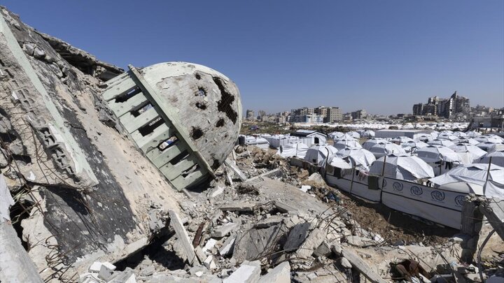 گزارش تصویری | رژیم صهیونیستی ۱۱۰۹ مسجد را در نوار غزه ویران کرد